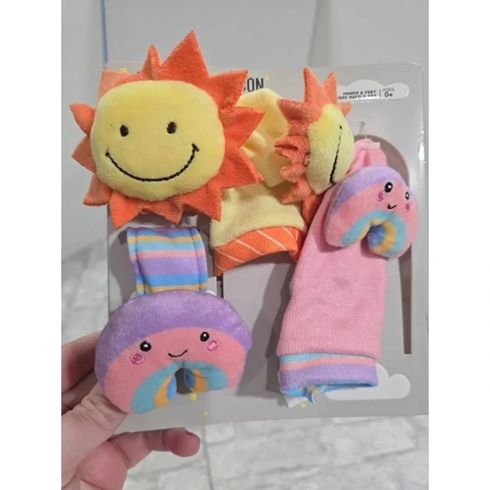 Moon &‎ Stars Hands & Feet Discovery Rattle Set